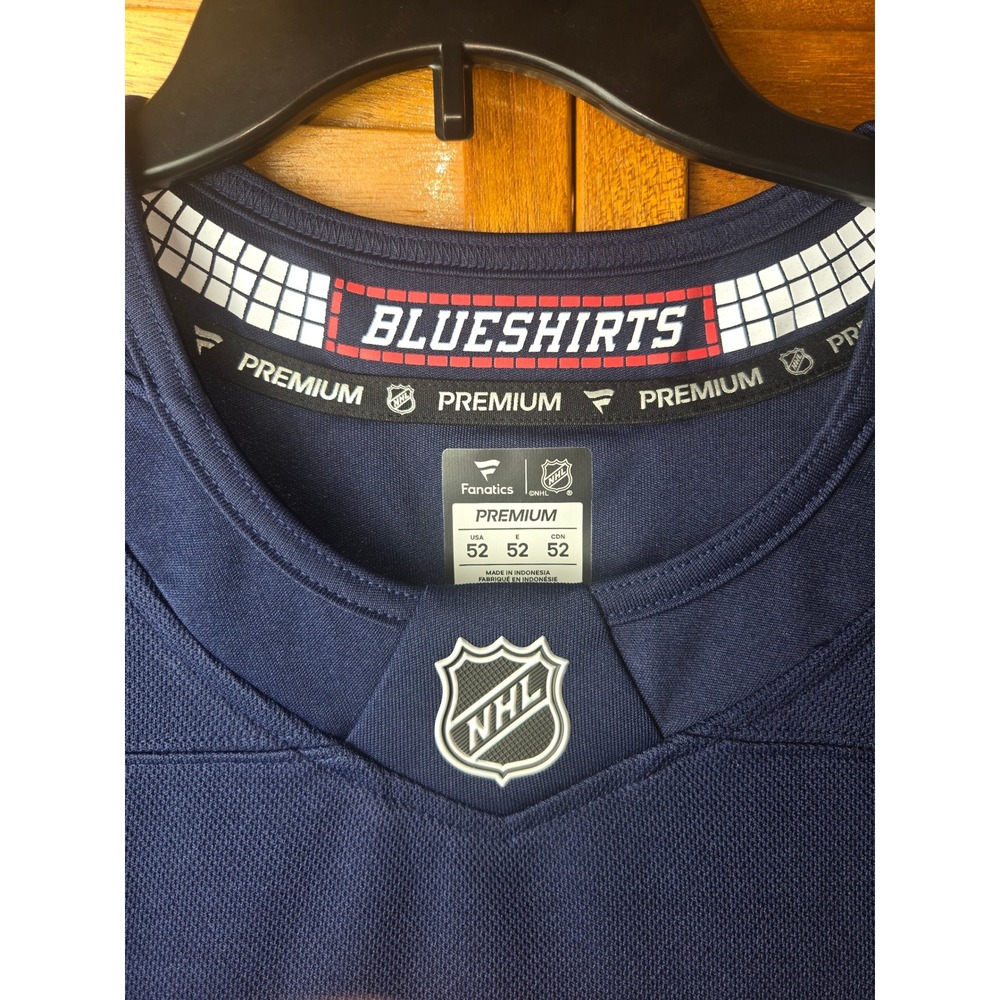 New York Rangers Fanatics Premium Panarin Alt Jersey Size 52 - Picture 3 of 6